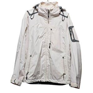 Calvin Klein Performance Waterproof Breathable Shell Jacket Medium Beige With Ho